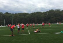 Sydney Swans Train at Blackman Park Lane Cove