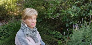 Bridget Kennedy outside her verge garden in Lane Cove