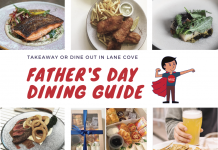 Lane Cove Father’s Day Dining Guide 2020