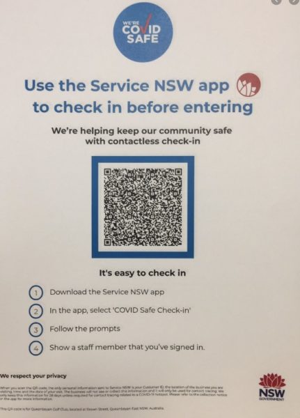 QR Codes Mandatory for Hospitality and Hairdressers - Check in Lane
