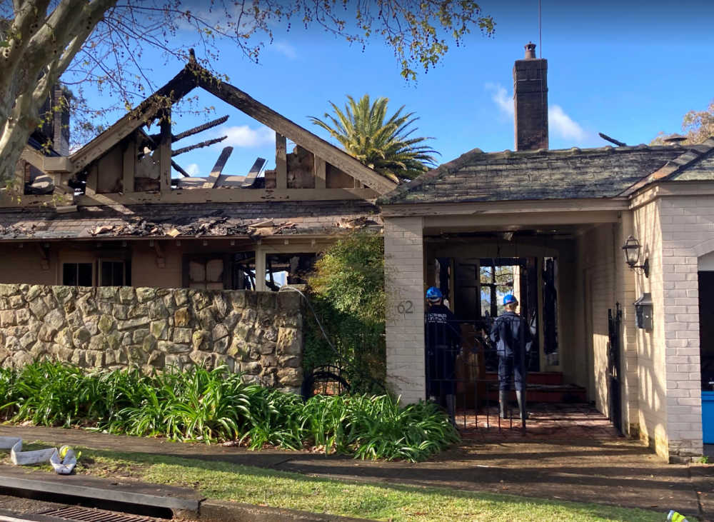 Fire Destroys Heritage Home at Cliff Road Northwood Arson Unit