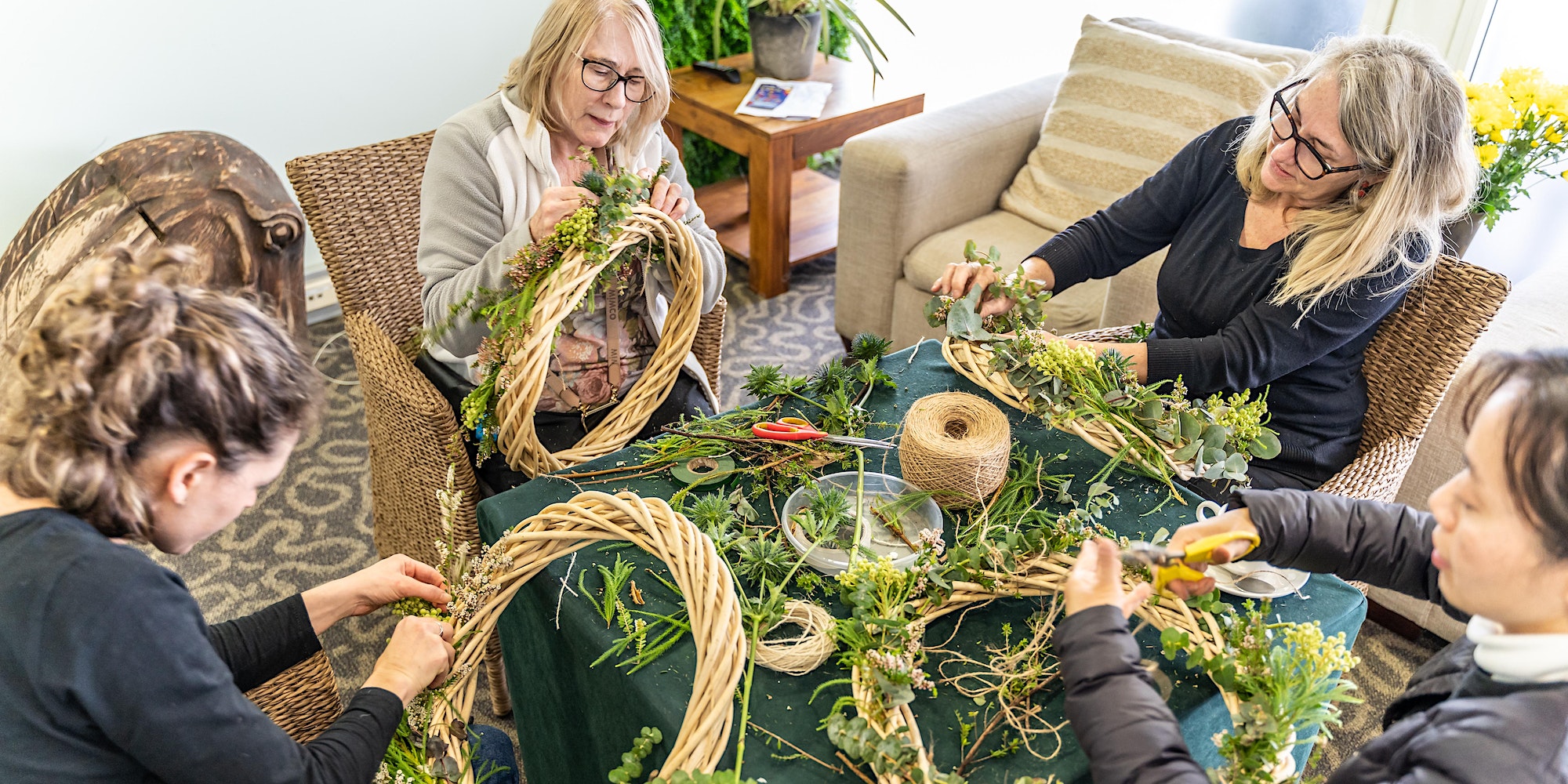 Wreath Making Festival of Flowers In the Cove