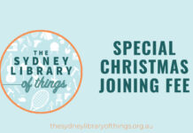 Join The Sydney Library of Things With Their Special Christmas Price