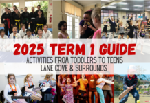 Term 1 Lane Cove Activities from Toddlers to Teens 2025