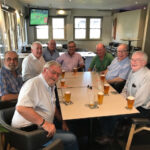 Malcolm and friends enjoying a middy at The Diddy