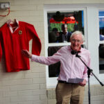 Malcolm at the unveiling of the Ian Chapman Plaque at The DIddy in 2023