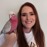 Grainne Cleary with Galah