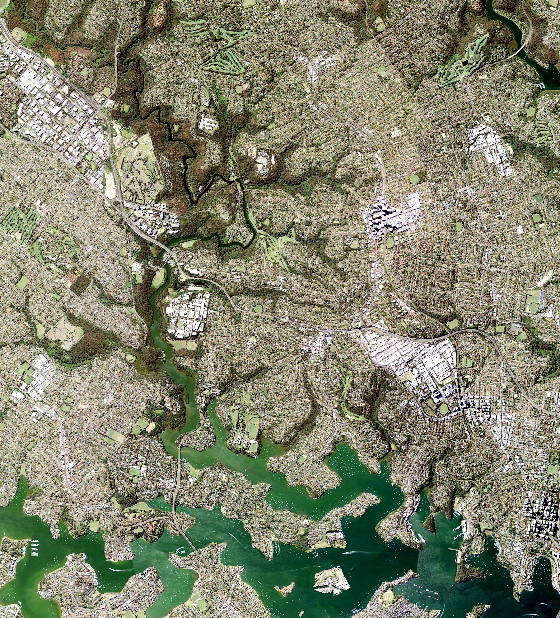 Lane Cove LGA, current orthophoto