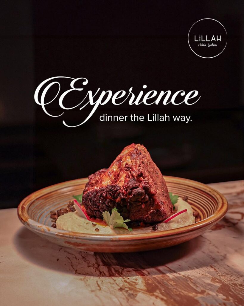Shared Middle Eastern feast at Lillah, Lane Cove
