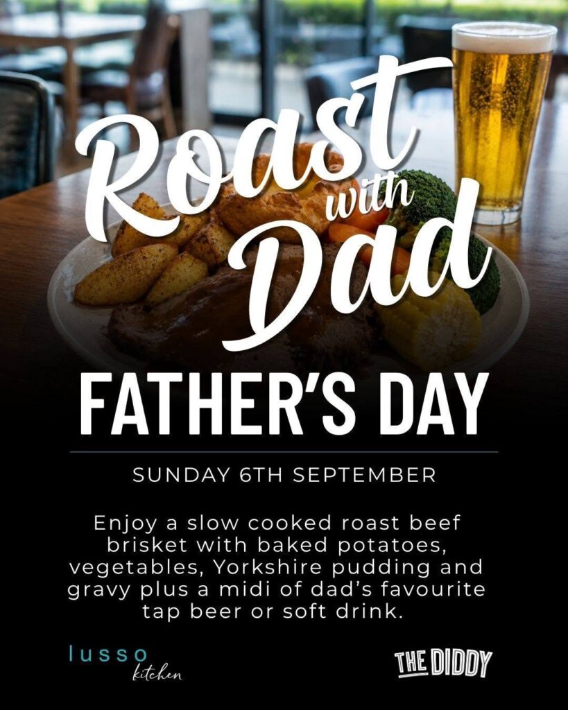 Lusso Dining $32 Father’s Day roast at The Diddy