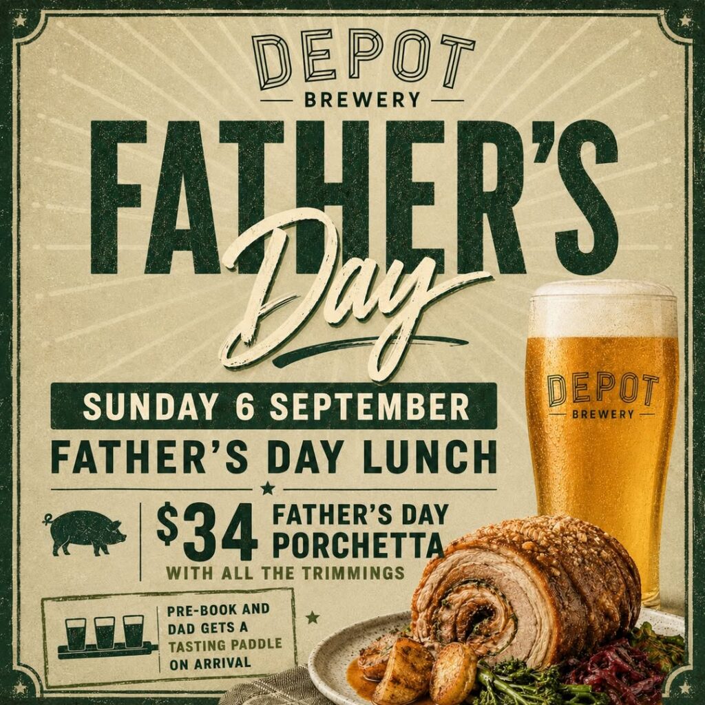 Depot Brewery $34 Father’s Day porchetta lunch, Artarmon