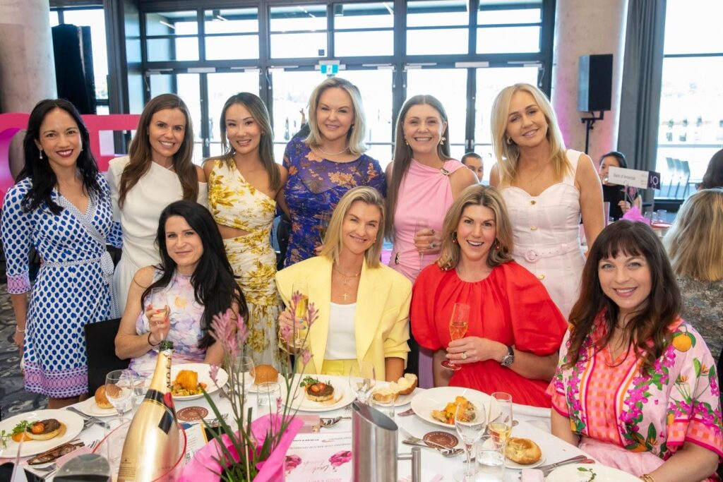 Lara Wehby's Well Run Consulting table at the 2025 Sydney Breast Cancer Foundation Ladies Lunch