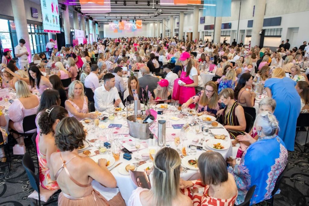 A packed room at the 2025 Sydney Breast Cancer Foundation Ladies Lunch at Royal Randwick