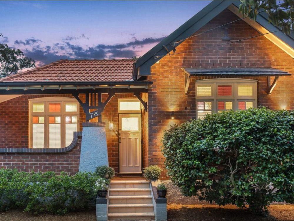 Front facade of 78 Austin Street, Lane Cove