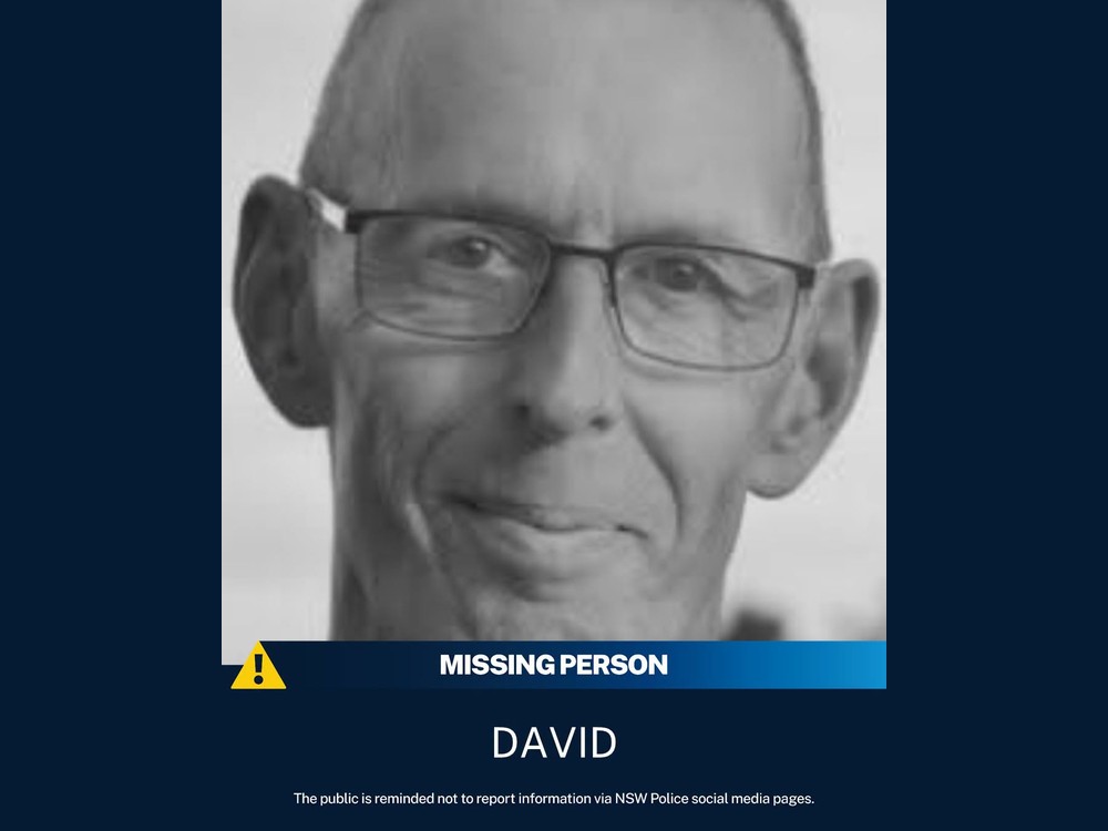 NSW Police missing person appeal image of David, aged 63